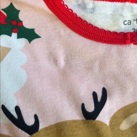Carters Festive Kids Pajama Set with Cat and Reindeer Set - Picture 5 of 6